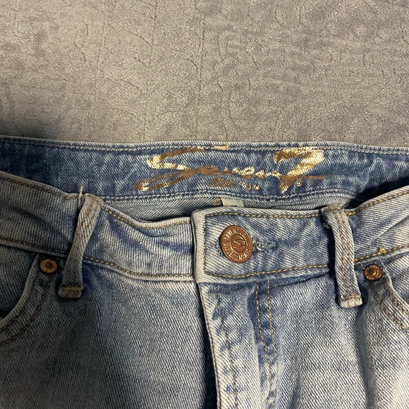 Seven7 Women's Straight Leg Jeans in Light Blue - Picture 2 of 7